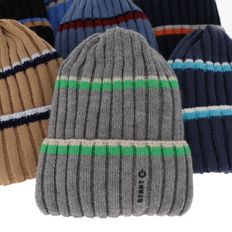 Komplet zimowy dla chłopca: czapka i komin w kolorze camel Bastien
