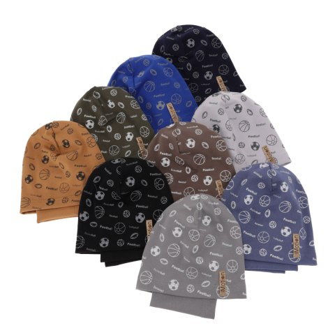 Czapka i komin dla chłopca jesienny, wiosenny komplet, camel, bawełniany Paolo Czapka i komin dla chłopca jesienny, wiosenny komplet, camel, bawełniany Paolo