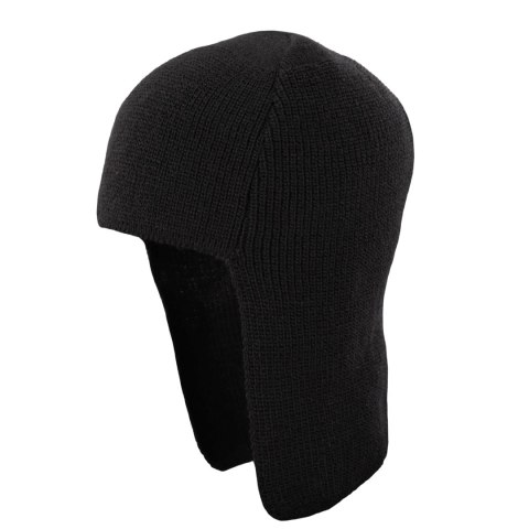 Beret zimowy męski, czarny, wełniany Beret zimowy męski, czarny, wełniany