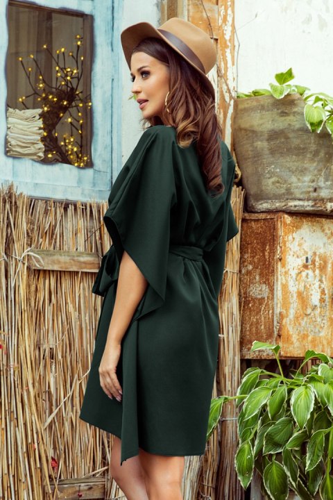 287-14 SOFIA Sukienka motyl - CIEMNA ZIELEŃ - 2XL/3XL 287-14 SOFIA Sukienka motyl - CIEMNA ZIELEŃ - 2XL/3XL