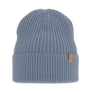 Czapka zimowa damska, niebieska, 100% wełniana merino Isla