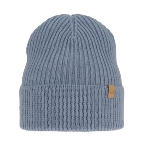 Czapka zimowa damska, niebieska, 100% wełniana merino Isla