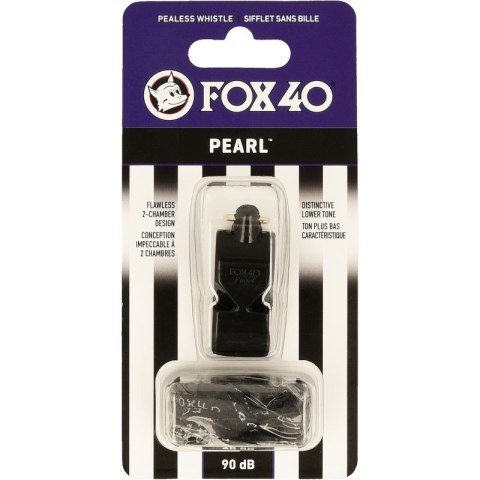 Gwizdek Pearl Fox 40 + sznurek czarny N/A