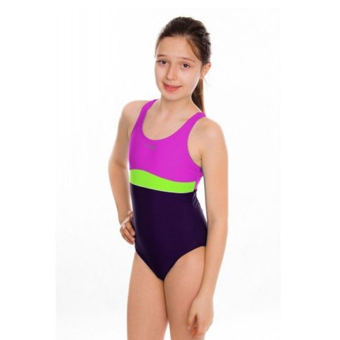 Strój kąpielowy Aqua-speed Emily Junior różowo-fioletowy 152 cm Strój kąpielowy Aqua-speed Emily Junior różowo-fioletowy 152 cm