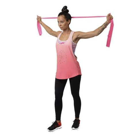 Taśma pilates HMS TP01 PINK 0.7 x 120 x 1200 MM 17-34-022 N/A