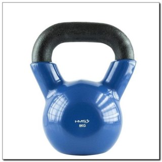 Kettlebell żeliwny pokryty winylem HMS KNV08 BLUE N/A