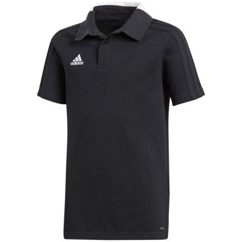 Koszulka adidas Condivo 18 Cotton Polo JR CF4373 czarna 164cm Koszulka adidas Condivo 18 Cotton Polo JR CF4373 czarna 164cm
