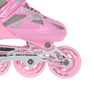 Łyżworolki Nils Extreme 2w1 Pink r.39-42 NH18366 A N/A