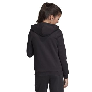 Bluza adidas YG E LIN FZ HD JR EH6124 czarna 128 cm