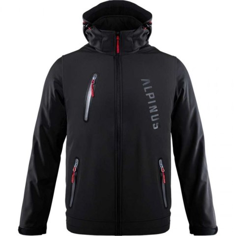 Kurtka softshell Alpinus Denali czarna M BR43381 2XL