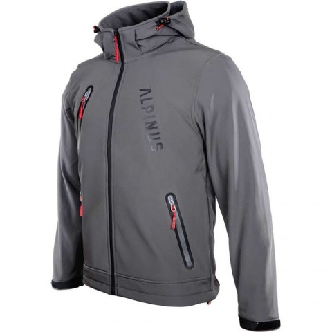 Kurtka softshell Alpinus Denali szara M BR43386 2XL