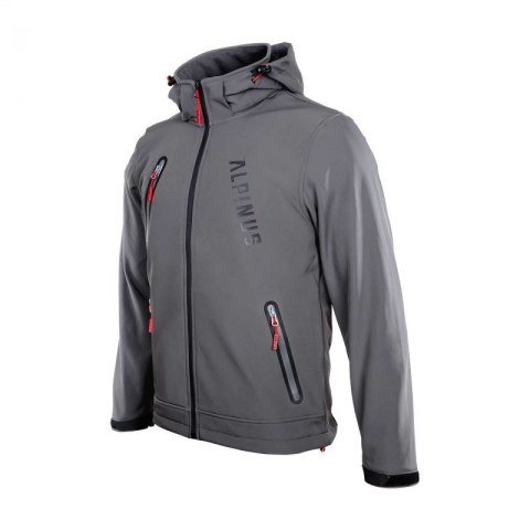 Kurtka softshell Alpinus Denali szara M BR43386 2XL