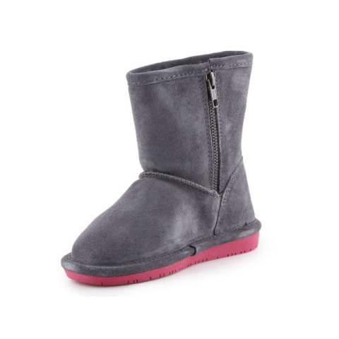 Buty zimowe BearPaw Emma Toddler Zipper Jr 608TZ-903 Charcoal Pomberry EU 28