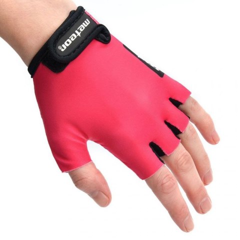 Rękawiczki rowerowe Meteor Pink Jr 26196-26197-26198 2XS Rękawiczki rowerowe Meteor Pink Jr 26196-26197-26198 2XS