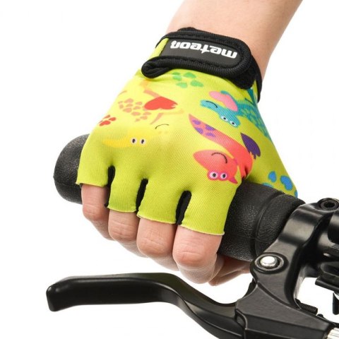 Rękawiczki rowerowe Meteor Dino Junior 26190-26191-26192 M Rękawiczki rowerowe Meteor Dino Junior 26190-26191-26192 M