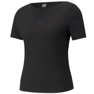 Koszulka Puma Her Ribbed Slim Tee W 531917 01 M