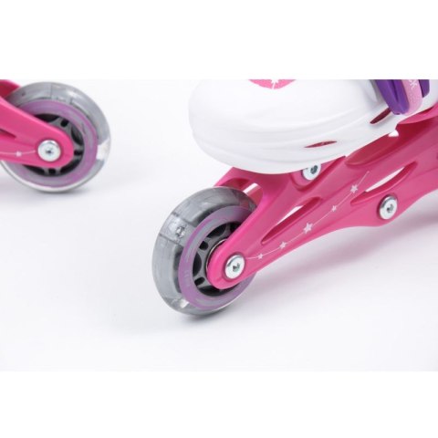 Zestaw SMJ Sport Combo Pink LED: 2w1 wrotko-rolki HS-TNK-000009549 26-29 Zestaw SMJ Sport Combo Pink LED: 2w1 wrotko-rolki HS-TNK-000009549 26-29