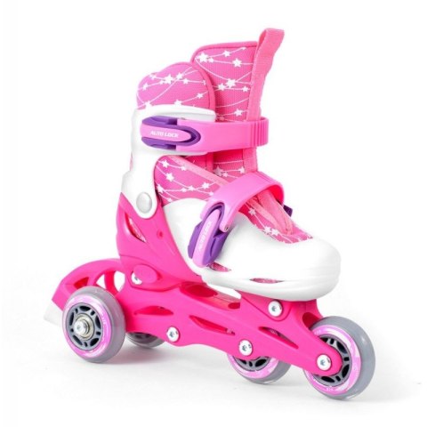 Zestaw SMJ Sport Combo Pink LED: 2w1 wrotko-rolki HS-TNK-000009549 26-29 Zestaw SMJ Sport Combo Pink LED: 2w1 wrotko-rolki HS-TNK-000009549 26-29