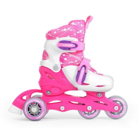 Zestaw SMJ Sport Combo Pink LED: 2w1 wrotko-rolki HS-TNK-000009549 26-29 Zestaw SMJ Sport Combo Pink LED: 2w1 wrotko-rolki HS-TNK-000009549 26-29