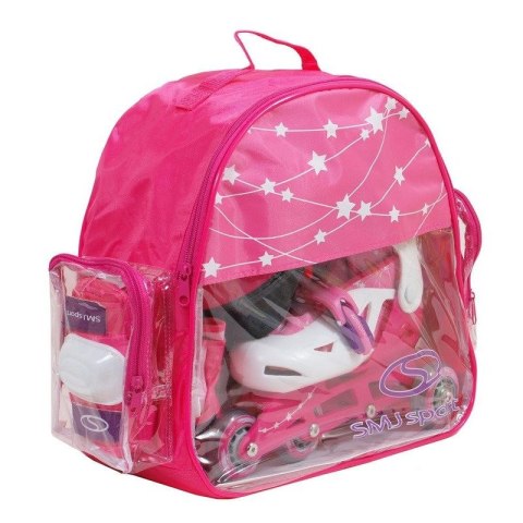 Zestaw SMJ Sport Combo Pink LED: 2w1 wrotko-rolki HS-TNK-000009549 26-29 Zestaw SMJ Sport Combo Pink LED: 2w1 wrotko-rolki HS-TNK-000009549 26-29