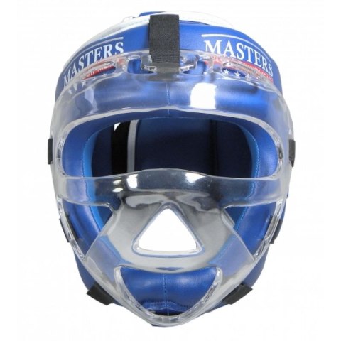 Kask bokserski Masters z maską KSSPU-M (WAKO APPROVED) 02119891-M02 niebieski+L Kask bokserski Masters z maską KSSPU-M (WAKO APPROVED) 02119891-M02 niebieski+L