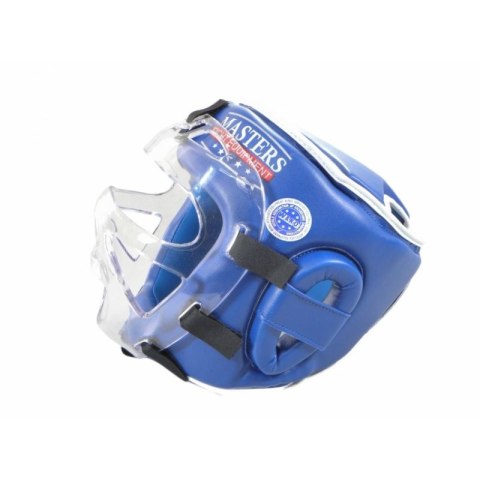 Kask bokserski Masters z maską KSSPU-M (WAKO APPROVED) 02119891-M02 niebieski+L Kask bokserski Masters z maską KSSPU-M (WAKO APPROVED) 02119891-M02 niebieski+L