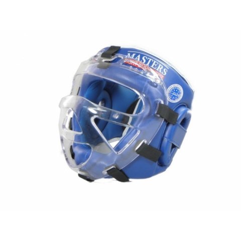 Kask bokserski Masters z maską KSSPU-M (WAKO APPROVED) 02119891-M02 niebieski+L Kask bokserski Masters z maską KSSPU-M (WAKO APPROVED) 02119891-M02 niebieski+L