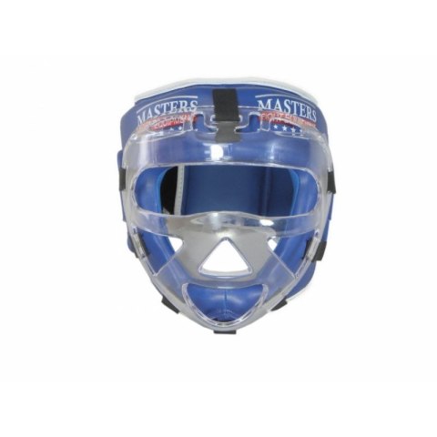 Kask bokserski Masters z maską KSSPU-M (WAKO APPROVED) 02119891-M02 niebieski+L Kask bokserski Masters z maską KSSPU-M (WAKO APPROVED) 02119891-M02 niebieski+L