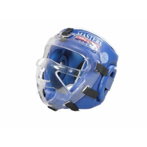 Kask bokserski Masters z maską KSSPU-M (WAKO APPROVED) 02119891-M02 niebieski+L Kask bokserski Masters z maską KSSPU-M (WAKO APPROVED) 02119891-M02 niebieski+L