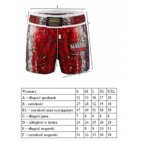 Spodenki Masters SK1-MFE M 06621-M02 niebieski+XL Spodenki Masters SK1-MFE M 06621-M02 niebieski+XL