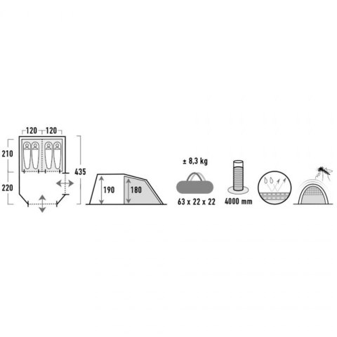 Namiot High Peak Ancona 4.0 10244 N/A Namiot High Peak Ancona 4.0 10244 N/A