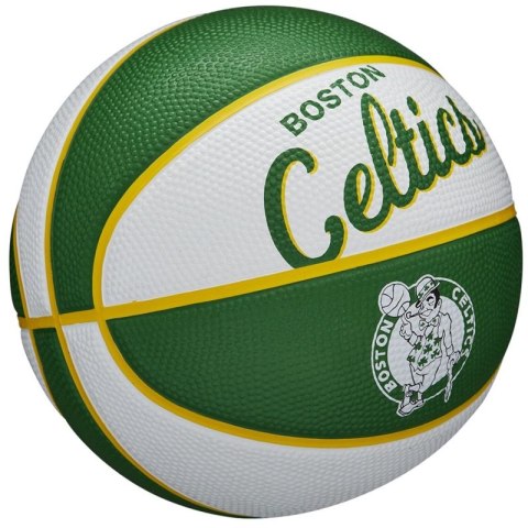 Piłka Wilson NBA Team Retro Boston Celtics Mini Ball WTB3200XBBOS 3 Piłka Wilson NBA Team Retro Boston Celtics Mini Ball WTB3200XBBOS 3