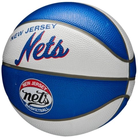 Piłka Wilson NBA Team Retro Brooklyn Nets Mini Ball WTB3200XBBRO 3 Piłka Wilson NBA Team Retro Brooklyn Nets Mini Ball WTB3200XBBRO 3