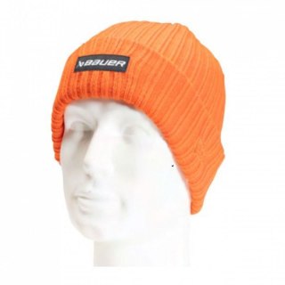 Czapka Bauer NE Ribbed Touque SR 1060376 pomarańczowy