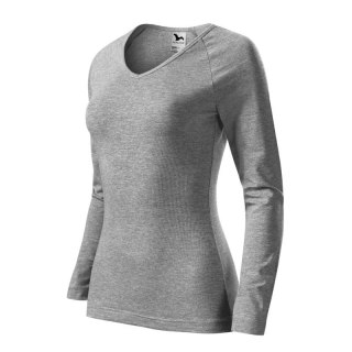 Koszulka Malfini Elegance W MLI-12712 ciemnoszary melanż 2XL