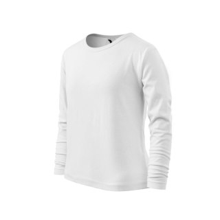 Koszulka Malfini Fit-T LS Jr MLI-12100 biały 146 cm/10 lat