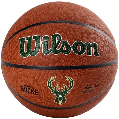 Piłka Wilson Team Alliance Milwaukee Bucks Ball WTB3100XBMIL 7 Piłka Wilson Team Alliance Milwaukee Bucks Ball WTB3100XBMIL 7