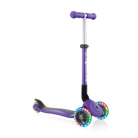 Hulajnoga 3-kołowa Globber Foldable Lights Violet Jr 437-103 N/A