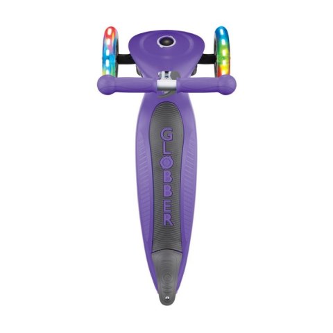 Hulajnoga 3-kołowa Globber Foldable Lights Violet Jr 437-103 N/A