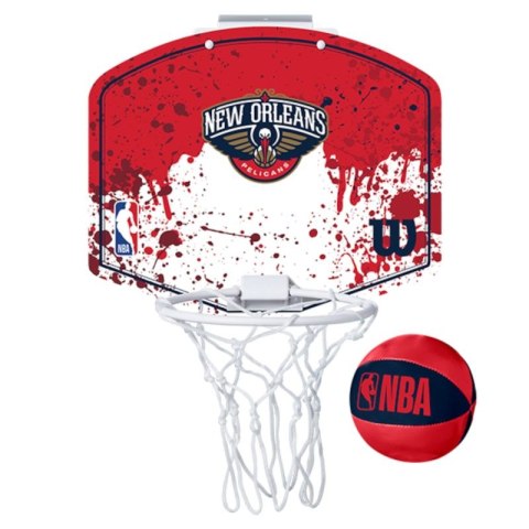 Tablica do koszykówki Wilson NBA Team New Orleans Pelicans Mini Hoop WTBA1302NOP One size Tablica do koszykówki Wilson NBA Team New Orleans Pelicans Mini Hoop WTBA1302NOP One size
