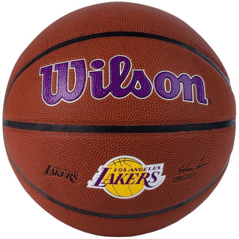 Piłka do koszykówki Wilson Team Alliance Los Angeles Lakers Ball WTB3100XBLAL 7 Piłka do koszykówki Wilson Team Alliance Los Angeles Lakers Ball WTB3100XBLAL 7