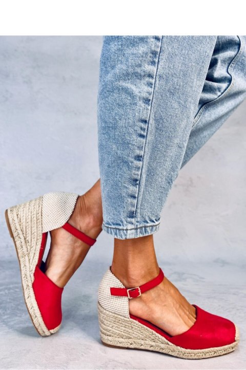 Espadryle na koturnie PLATTEN RED - Inello Espadryle na koturnie PLATTEN RED - Inello