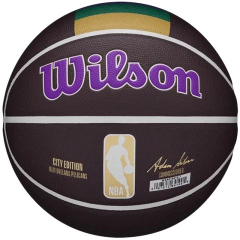 Piłka do koszykówki Wilson NBA Team City Collector New Orleans Pelicans Ball WZ4016419ID 7 Piłka do koszykówki Wilson NBA Team City Collector New Orleans Pelicans Ball WZ4016419ID 7