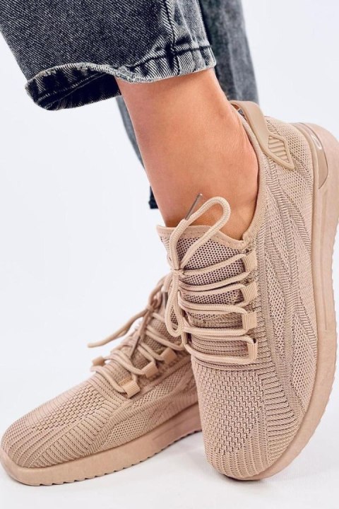 Buty sportowe skarpetkowe GUELFI KHAKI - Inello