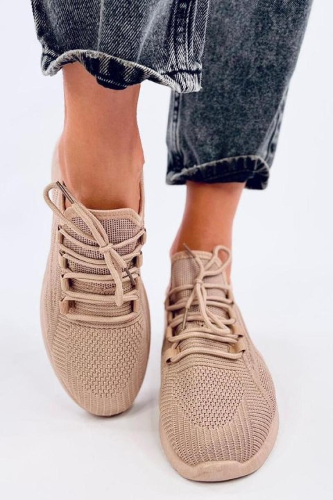 Buty sportowe skarpetkowe GUELFI KHAKI - Inello