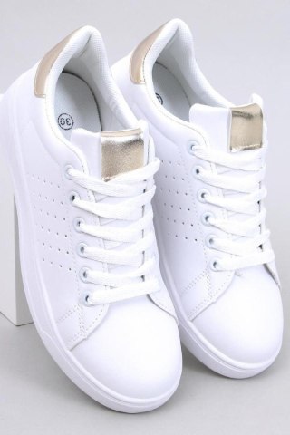 Sneakersy damskie HELARY WHITE/GOLD - Inello