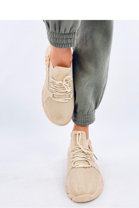 Sneakersy skarpetkowe WADES BEIGE - Inello