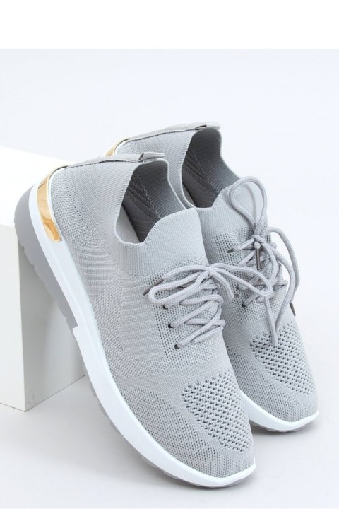 BUTY SPORTOWE SKARPETKOWE SZARE G-363 GRAY - Inello