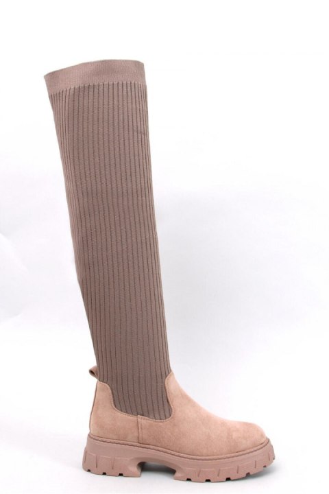 Oficerki muszkieterki skarpetkowe TROTTER KHAKI - Inello Oficerki muszkieterki skarpetkowe TROTTER KHAKI - Inello