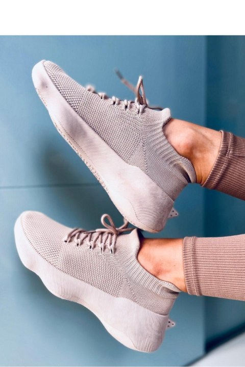 Skarpetkowe buty sportowe DESIRE KHAKI - Inello